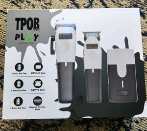 TPOB Play Barber Hair Clippers & Trimmer W/Softy + Shaver Panda Set Brand New  - Picture 1 of 16