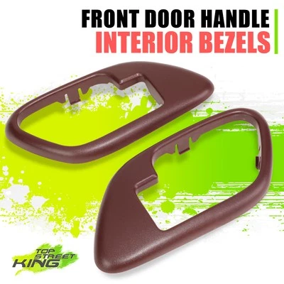 Factory Style Interior Door Handle Bezel for Chevy GMC C/K 1500-3500 95-99 Red - Image 1 of 4