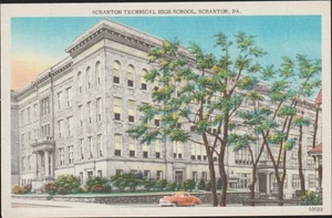 Scranton Technical High School Scranton PA. Postcard - Picture 1 of 2