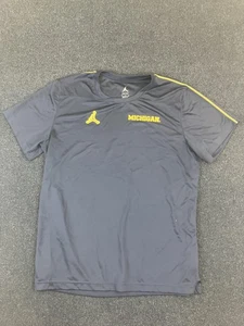 Michigan Wolverines Shirt Mens XL Navy Blue NCAA Football Nike Jordan Dri Fit - Picture 1 of 7