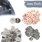9.5mm Decorative Hat Rivets Flat Jeans Studs Button Fastener Sewing Craft Jacket