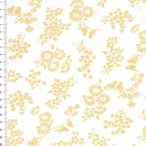 (€ 14,00/m) Patchworkstoff - " Love Birds " yellow - 25 x 110cm - Bild 1 von 1