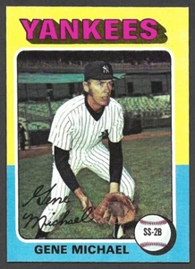1975 Topps grande #608 Gene Michael Nueva York Yankees ex como nuevo B - Imagen 1 de 2