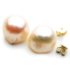 Pacific Pearls® 13 Mm Pink Freshwater Pearl Earrings 18k Gold $519 Gifts For Mom