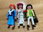 Vtg Playmobil Figures lot of 3 Girl Woman ~Milkmaid~Bride~Modern rare 80's 90's