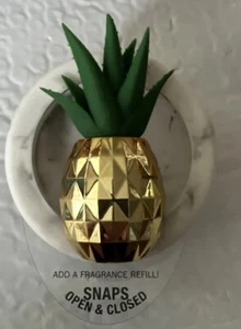 NEW BATH & BODY WORKS PINEAPPLE SUCCULENT SCENTPORTABLE HOLDER CAR VISOR CLIP - Picture 1 of 2