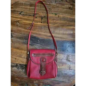 Dooney & Bourke Red Leather Purse with Built in Wallet - Picture 1 of 6