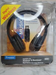 Plantronics .Audio 995 Digital Wireless Black Headband Headset With Microphone 