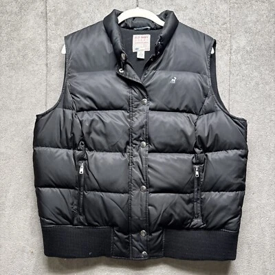 Chaleco acolchado Old Navy para mujer Plus 2X negro bolsillos con cremallera cápsula de capa Foto 1 de 4