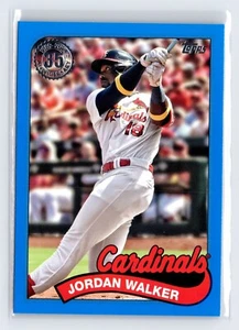 2024 Topps Series 2 Jordan Walker 1989 Blue Parallel #89B2-31 St Louis Cardinals - Picture 1 of 2