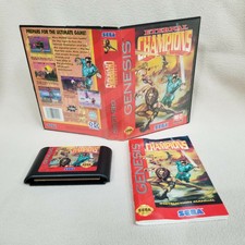 ⭐Eternal Champions SEGA Genesis Video Game Complete Contacts Cleaned Tested!⭐👀