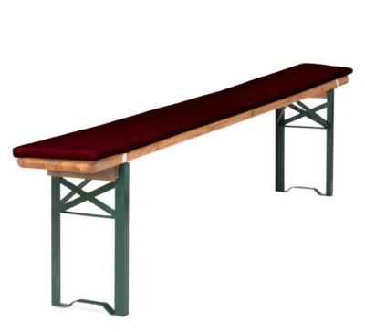 TEXDEKO Bierbank-Auflage für Bierzeltgarnitur Bank PREMIUM 220CM ↨2cm mit Reißverschluss