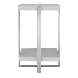 Uttermost 25375 Arnaut 16"W Steel Side Table - White - Picture 1 of 4