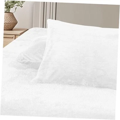  Sábana Ajustable Ultra Suave Acogedora de Vellón con Bolsillos Extra Profundos | Blanco Queen Foto 1 de 4