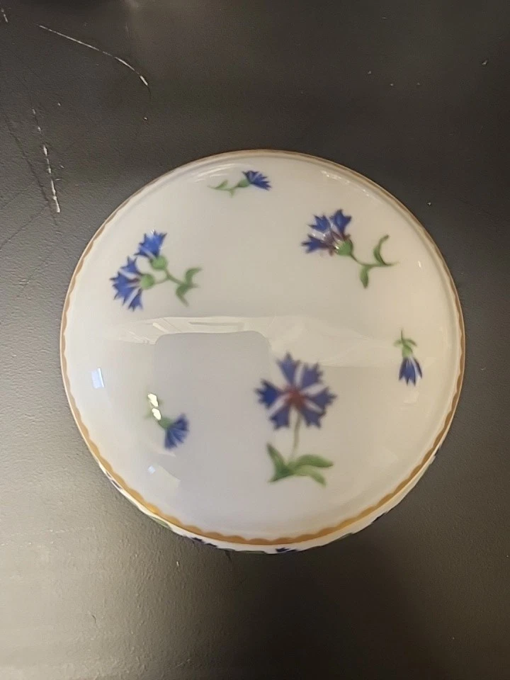 TIFFANY パウダーボックス　リモージュ焼　未使用 リモージュボックス ターコイズブルー – jewelry-marche-fr