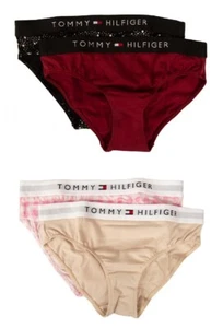TH TOMMY HILFIGER Calzoncillos Niña, Pack de 2 Piezas con Elástico Visible, Cuna Elástica - Imagen 1 de 9