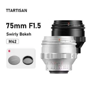 Lente de gran apertura de fotograma completo Bokeh 75 mm F1,5 Tartisan para cámaras de montaje M42 - Imagen 1 de 11