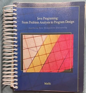 JAVA PROGRAMMING: FROM PROBLEM ANALYSIS TO PROGRAM DESIGN By Malik - Picture 1 of 4