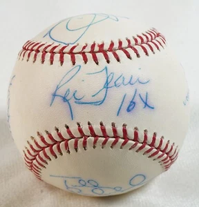 Ric Flair Arn Ole Anderson + Four Horsemen Signed Baseball PSA/DNA COA NWA WCW 8 - Picture 1 of 24