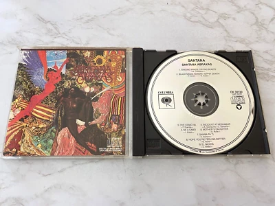 Santana Abraxas CD EARLY PRESS! CBS CK 30130 Carlos Santana, Oye Como Va RARE! - Imagem 1 de 4