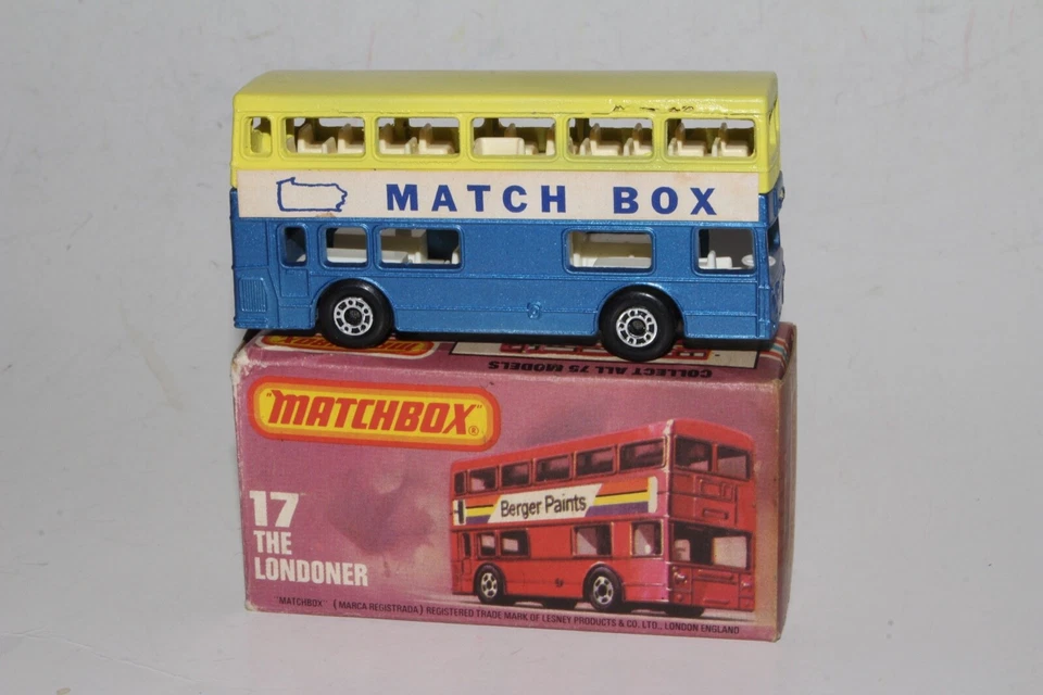 MATCHBOX SUPERFAST #17 LONDONER DOUBLE DECKER BUS, RARE 1981 COLLECTOR CLUB - Image 1 of 4