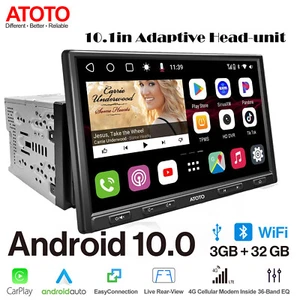 ATOTO S8Pro 10" 2Din Car Radio 4G GPS NAVI Audio Receiver On-dash&Rearview input - Picture 1 of 9
