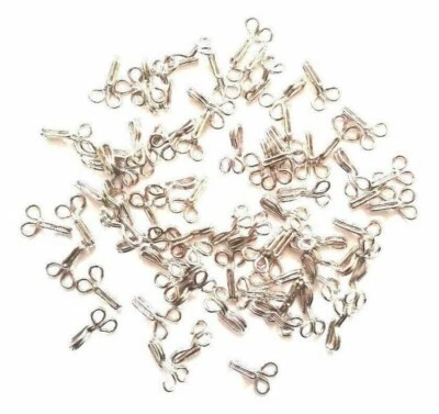 Ganchos 100 PIEZAS Plateado Sari Sari Sujetador Camisa Blusa Ganchos Costura Ganchos Vestido Ganchos Foto 1 de 4