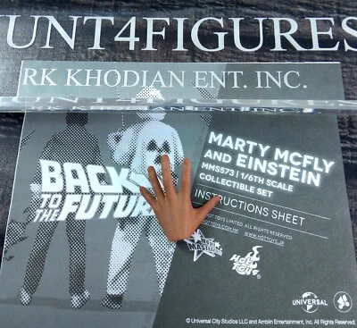 Figura de acción Hot Toys MMS573 BTTF Marty McFly 1/6 una mano abierta izquierda solamente  Foto 1 de 2
