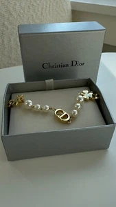 Christian Dior gold necklace/choker CD - Picture 1 of 6