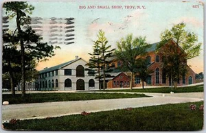 1914 Big and Small Shop Troy New York NY Posted Postcard - Picture 1 of 2