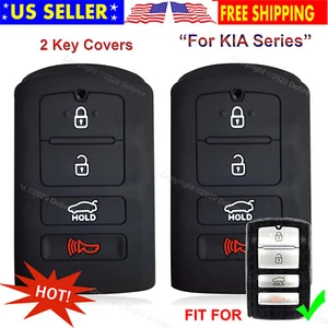 2pcs Silicone Case Protector Key Fob Cover Smart Remote Holder for Kia Cadenza - Imagen 1 de 6
