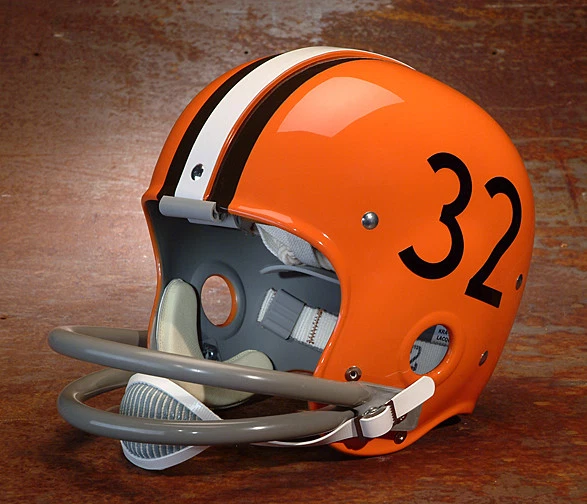 Casco de fútbol americano vintage estilo Cleveland Browns NFL - JIM BROWN 1960-1961 Foto 1 de 2