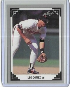 1991 Leaf Preview #13 Leo Gomez Baltimore Orioles