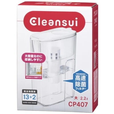 Mitsubishi Rayon Cleansui Water Purifier Filter CP407-WT 2.2L White NEW - image 1 of 4