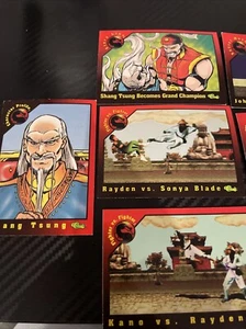 Vintage 1994 Mortal Kombat Collectible cards Lot Of 10 - Picture 1 of 2