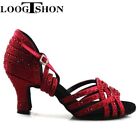 Woman Latin Dance Shoes for Girls Ballroom Shoes Rhinestones Salsa Tango Shoes
