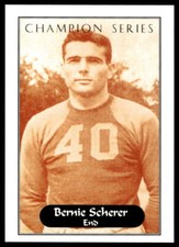 Green Bay Packers 1936 Champion Series 25 Bernard Scherer Football Card