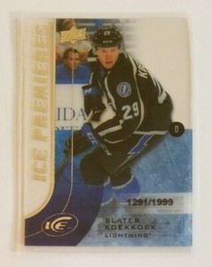 Slater Koekkoek (Bolts) 2015-16 UD Ice hockey ROOKIE card (only 1999 made)