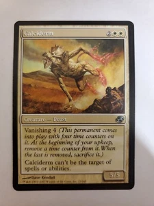 MTG Magic The Gathering Card Calciderm Creature Beast White Planar Chaos - Picture 1 of 2