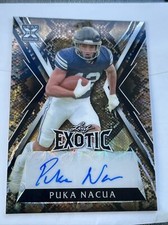 2023 Leaf Exotic Autographs  Snakeskin Puka Nacua Rookie Auto 7/7