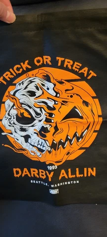 AEW Darby Allin Trick or Treat drawstring backpack bag All Elite Crate Cover