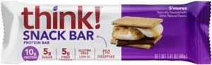 Think Protein + 150 Calorie Bar S'Mores 1.41 Oz Pack Of 4 - Picture 1 of 3