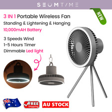 *SALE* Outdoor Indoor Cordless Portable Fan Table Oscillating 3D Air Circulate