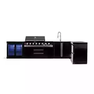 GORILLER® BLACKBACK XL1 Outdoor-Küche, XXL-Gasgrill mit Doppel-Kühl, Edelstahl - Bild 1 von 9