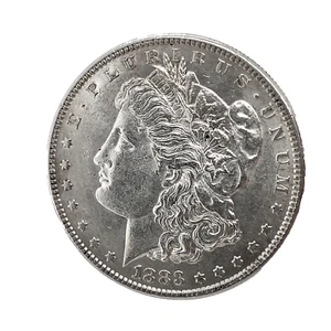 1883 Morgan Dollar AU. Almost Uncirculated  90% Silver Collectible Coin #1427 - Picture 1 of 8