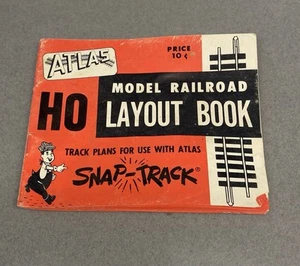 Vintage Atlas HO Model Railroad Snap Track Layout Book 1954 - Picture 1 of 8