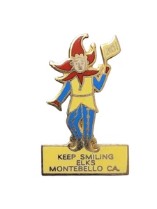 BPOE Elks Lodge Pin - Lodge 205 Keep Smiling Montebello CA Men's Club Vintage - Picture 1 of 6