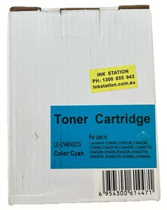 Lexmark Toner Cartridge LE-C540H2CG Colour Cyan-Expired! - Zdjęcie 1 z 2