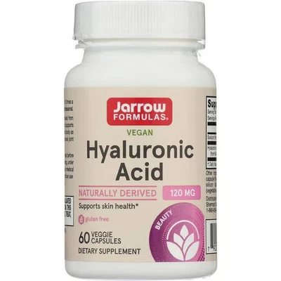 Jarrow Formulas, Inc. Ácido hialurónico vegano 120 mg 60 cápsulas vegetales Foto 1 de 2