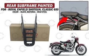 Ajuste para Royal Enfield "Clásico y escopeta 650 conjunto de subchasis trasero negro" - Imagen 1 de 8